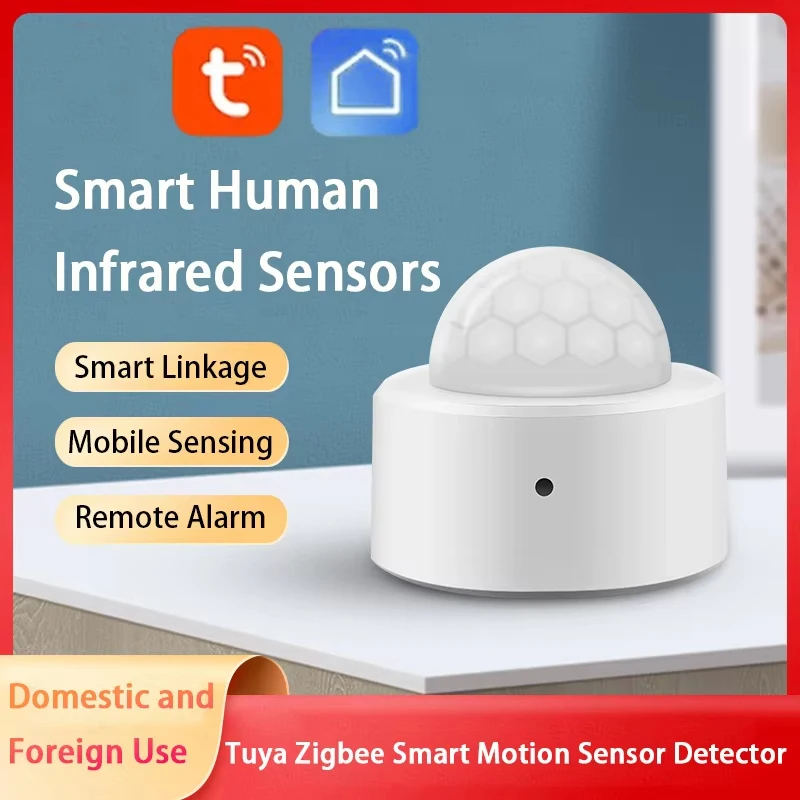 Tuya ZigBee Smart PIR Motion Sensor Built In Battery Passive Infrared Detector Security Burglar Alarm Sensor Smart Home