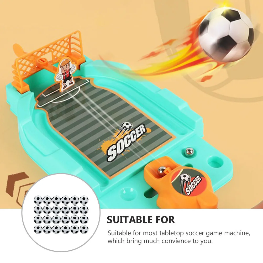 24 قطعة كرات كرة القدم الطاولة استبدال كرة القدم لسطح المكتب ألعاب كرة القدم كرات الطاولة الصغيرة كرات كرات القدم البلاستيكية عيد ميلاد #5