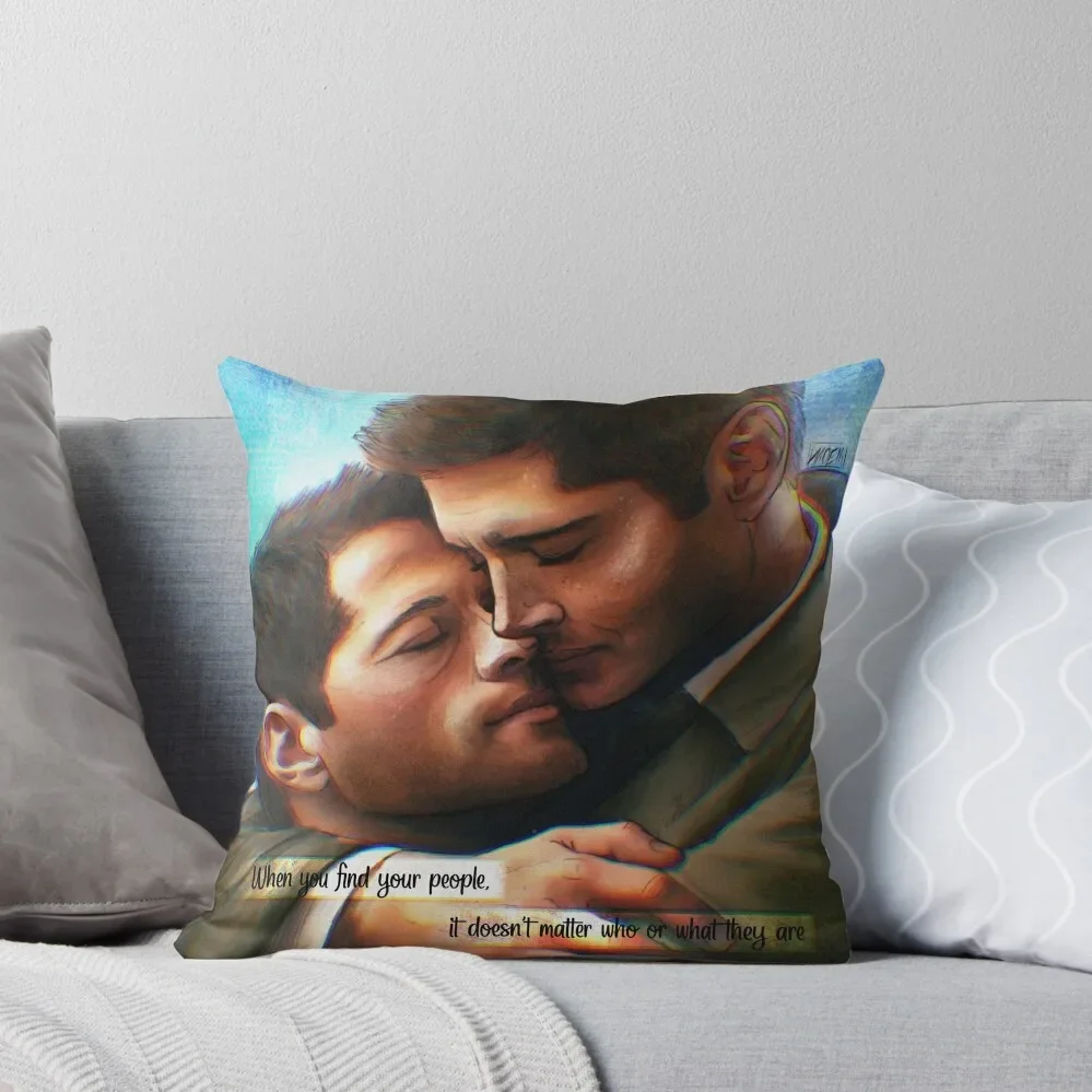 Destiel confession Throw Pillow Sofa Cover christmas pillow case pillow