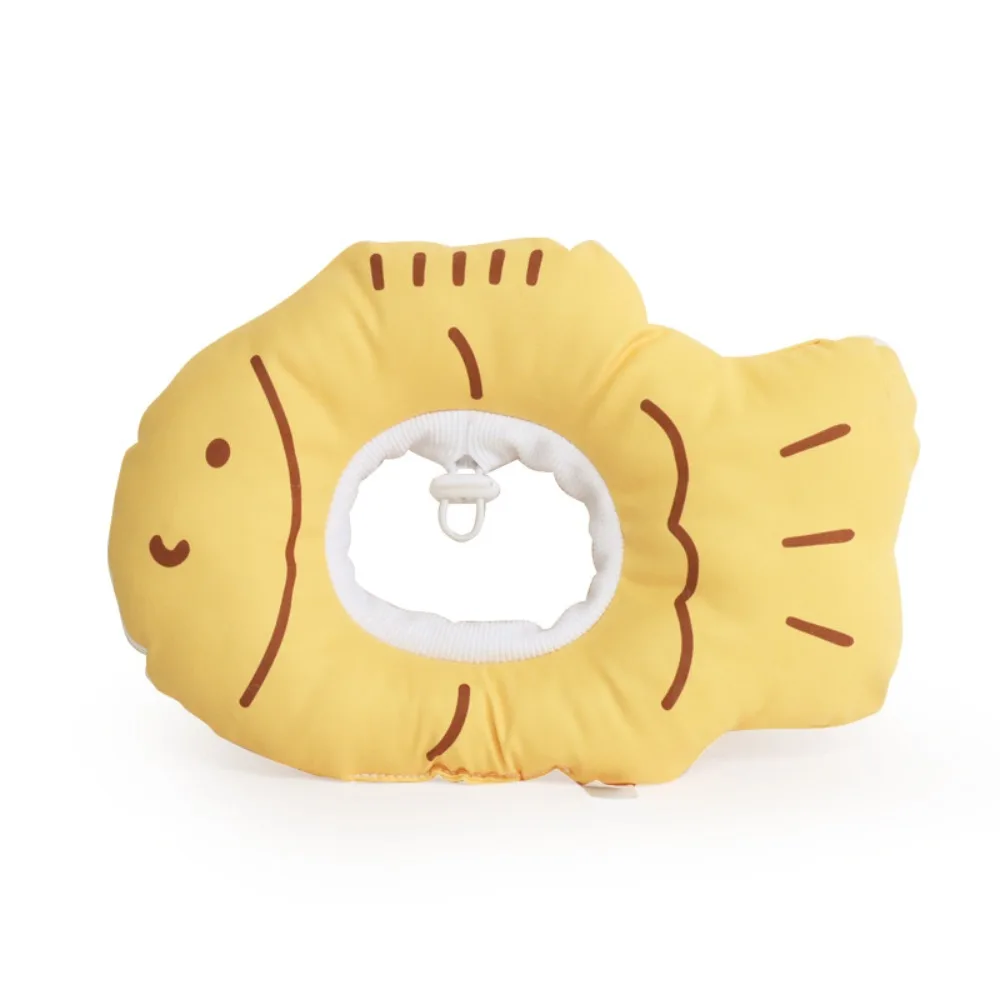 

Cartoon Cat Protective Collar Soft Fish Shape Cat Recovery Collar Anti-Bite Lick Adjustable Dog Neck Cone Wound Healing