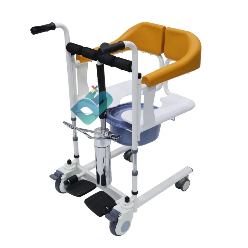 كرسي نقل سهل الاستخدام لكبار السن ذوي الإعاقة في الحمام يرفع المريض من السرير إلى كرسي مشاية ومنتجات رولیتر
