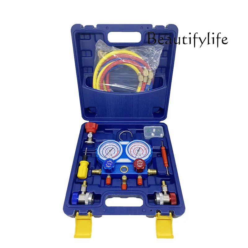 

Fluoride meter for automotive air conditioner, pressure gauge r134a automotive refrigerant meter, fluoride meter set