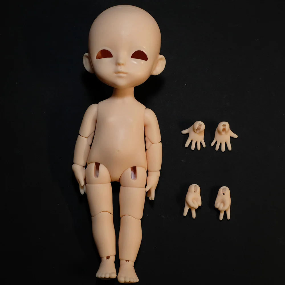 gaoshunbjd 1/8 luna yellow doll movable balljoint doll for girls boys present diy qbaby fish