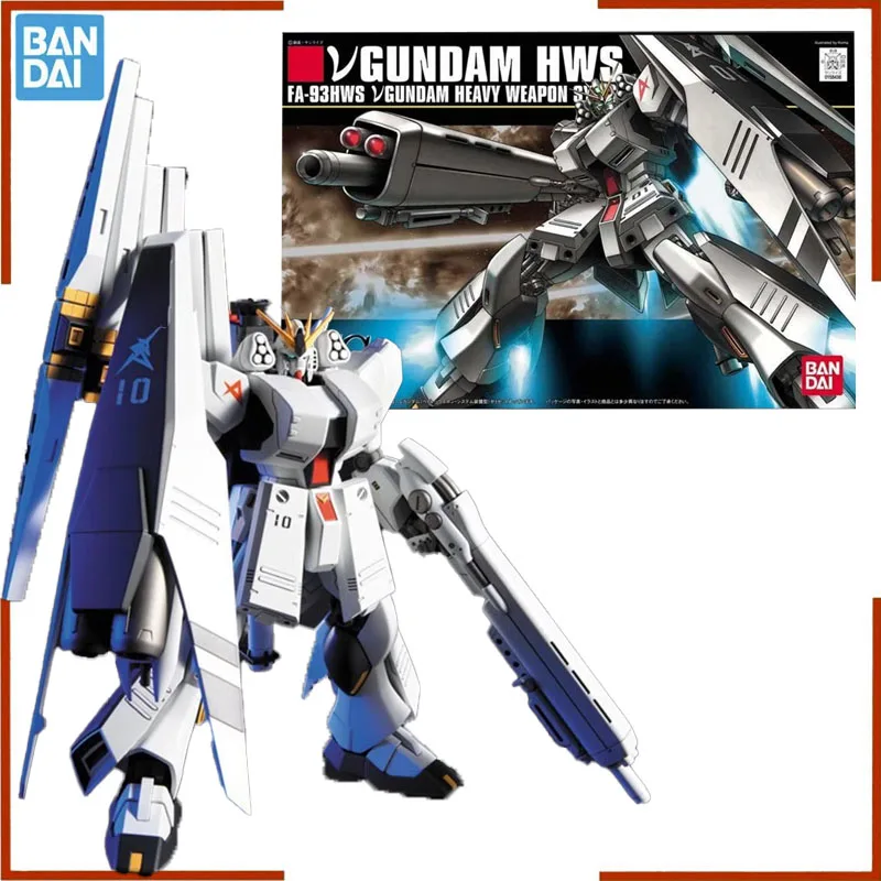 

Bandai Gundam HGUC 1/144 Nu V HWS Gundam Anime Action Figure Assembly Toys for Boys Model Kit Children Gifts