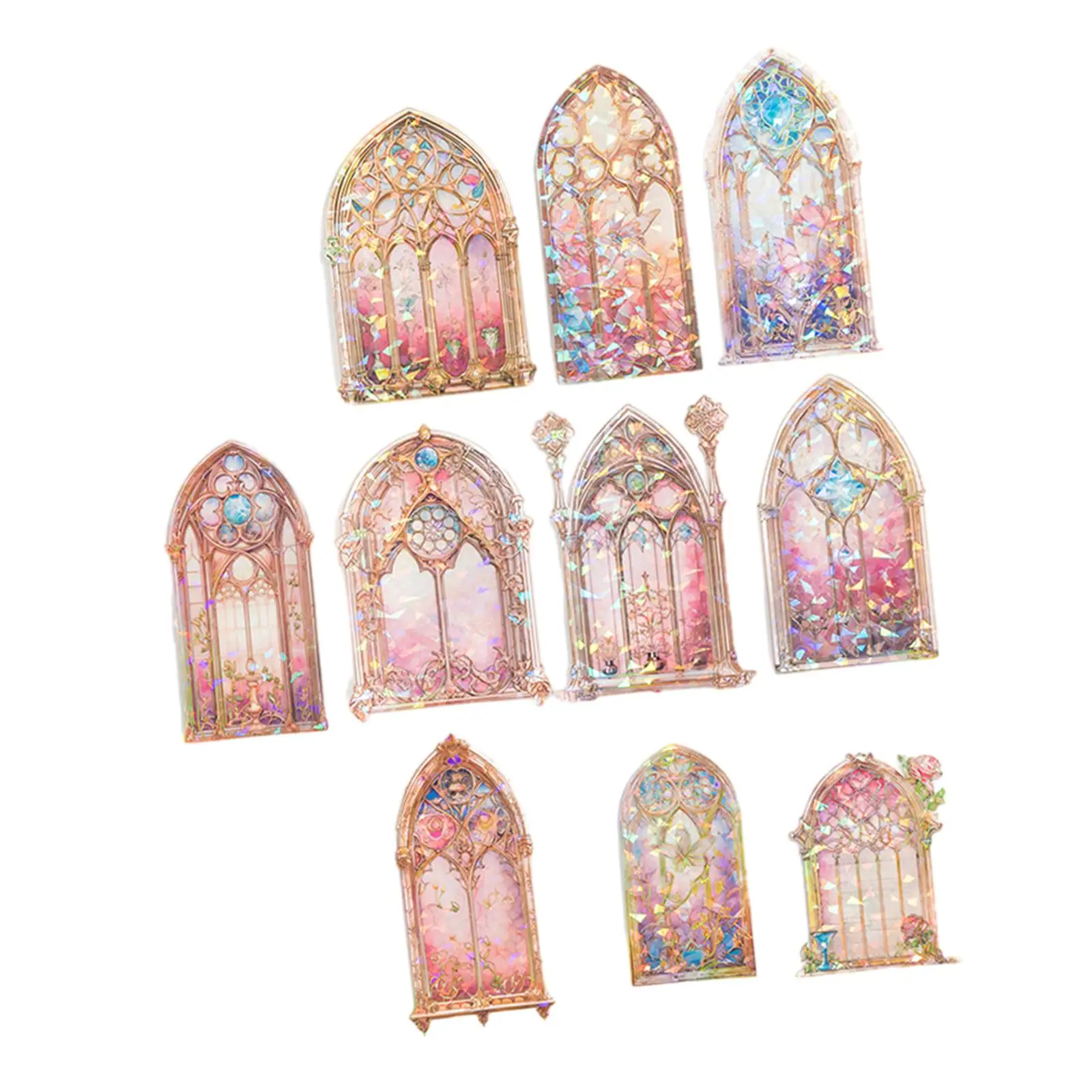 10 Pieces Handbook Stickers DIY Decorative Diary Sticker for Journal Planner