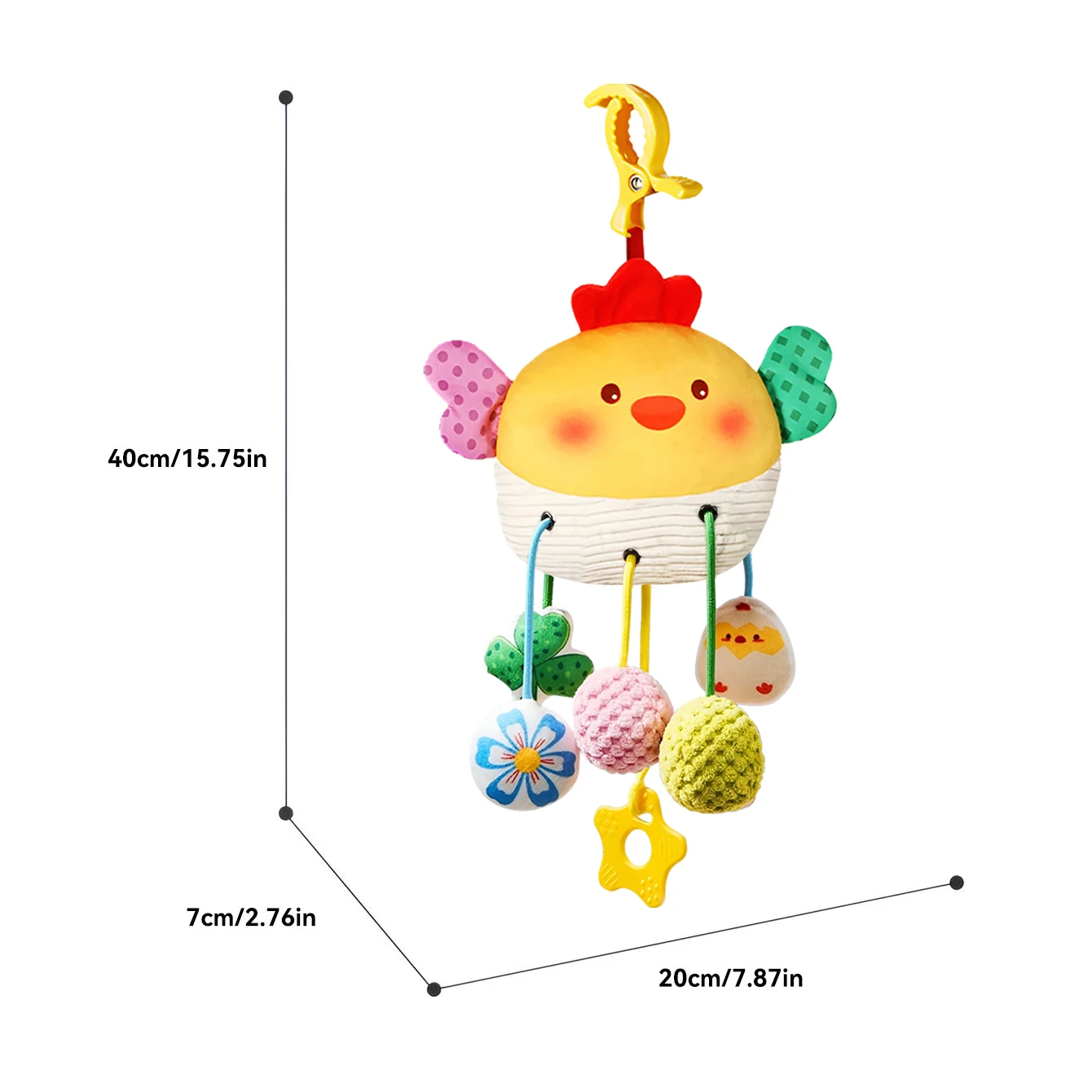 جرس سرير لعبة الأطفال - سرير متحرك على شكل سرطان البحر، خشخيشة معلقة لعربة الأطفال المهدئة كهدية للعطلات