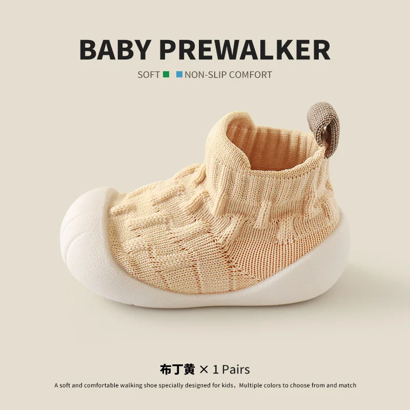 New Spring and Autumn Baby Floor Socks with Soft Soles Cool-Proof Pre-Walking Shoes for Babies Non-Slip Toddler Learning Shoes
