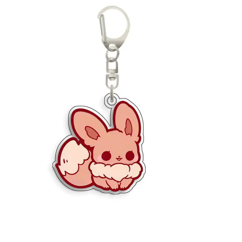 

Акриловые брелоки в стиле аниме для Лифеона, Вапореона, Эспеона, Силвеона, Q-версия, акриловая подвеска-украшение для рюкзака, сделанная своими руками