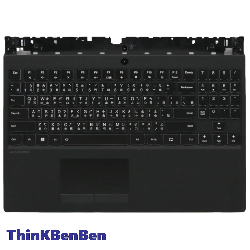 TW Traditional Black Keyboard Upper Case Palmrest Shell Cover For Lenovo Legion Y540 15 15IRH Y7000 2019 PG0 5CB0U42723