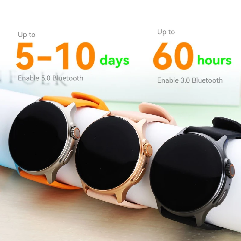 2024 New Men Smart Watch AMOLED 1.43 "HD Bluetooth Call Heart Rate Blood Pressure Sleep Monitoring Sports Smart Watch for Women