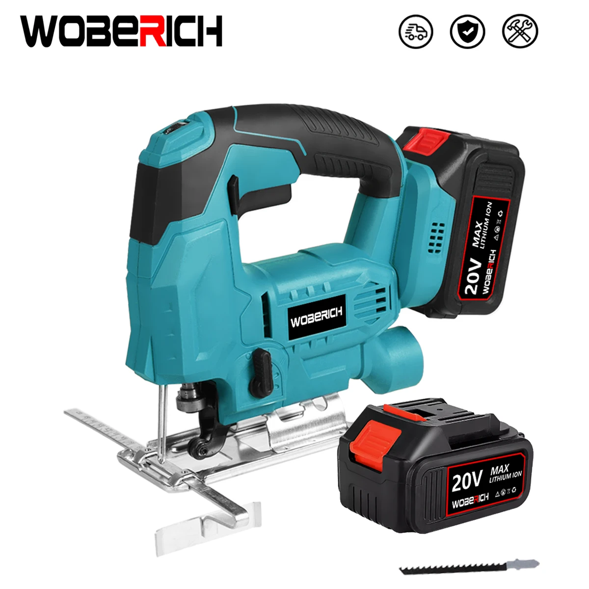 Cordless Jigsaw Electric Jig Saw Portable Multi-Function Woodworking Power Tool Adjustable Woodworking for Makita 18V Battery