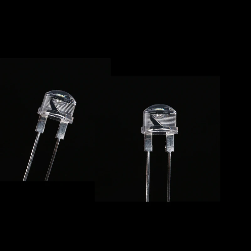 8mm Warm White Straw Hat Light LED Emitting Diode Ultra Bright Lamp Bead Plug-in DIY Kit Practice Wide Angle 8 mm 10 pcs/lot
