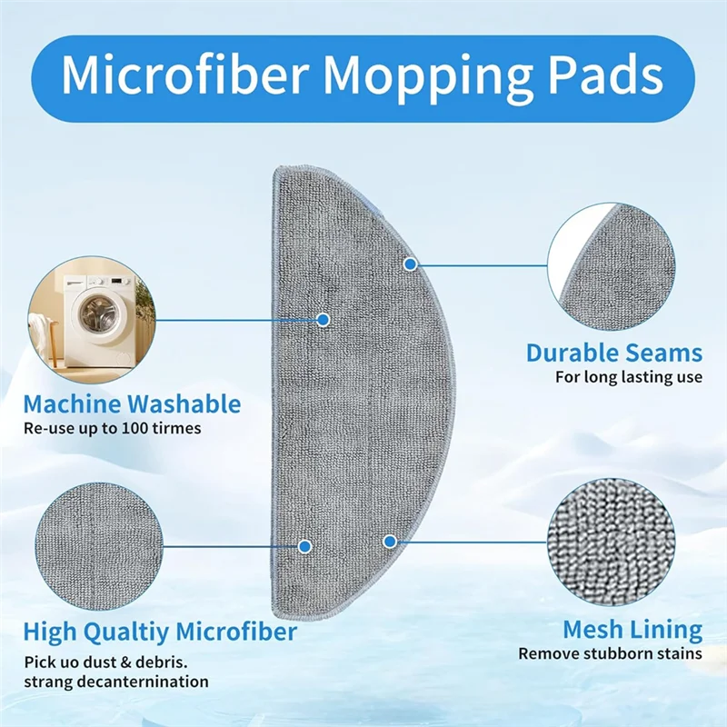 

A63X-For Irobot Roomba Essential Series Q0120 Y0140 Y0110 Q011 Vacuum Cleaner Mian Side Brush Hepa Filter Mop Cloth Parts