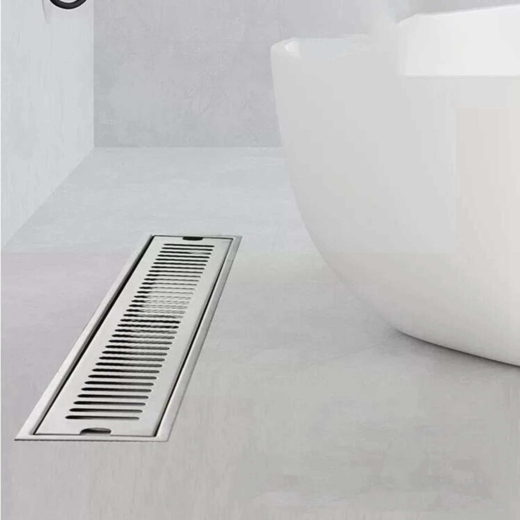 AB11-4X Rectangular Linear Shower Floor Drain Long Linear Drainage Channel Drain For Hotel Bathroom Kitchen Floor 20Cm