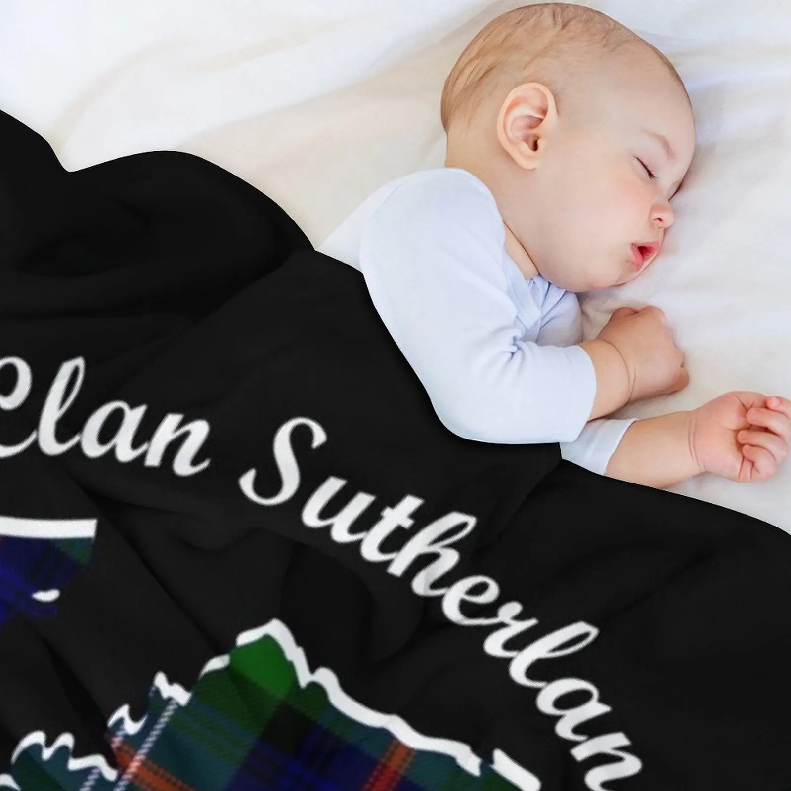 عشيرة ساذرلاند اسكتلندا خريطة كريست رمي بطانية لينة كبيرة القطبية الزخرفية أريكة لينة أفخم منقوشة البطانيات