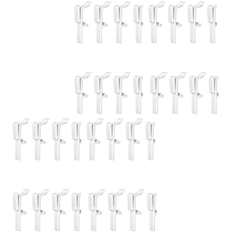 Vertical Blind Rails Clamp 12/24Pcs Dust Cover Valance Clip Easy Installation Window Curtain Rails Mounting Brackets