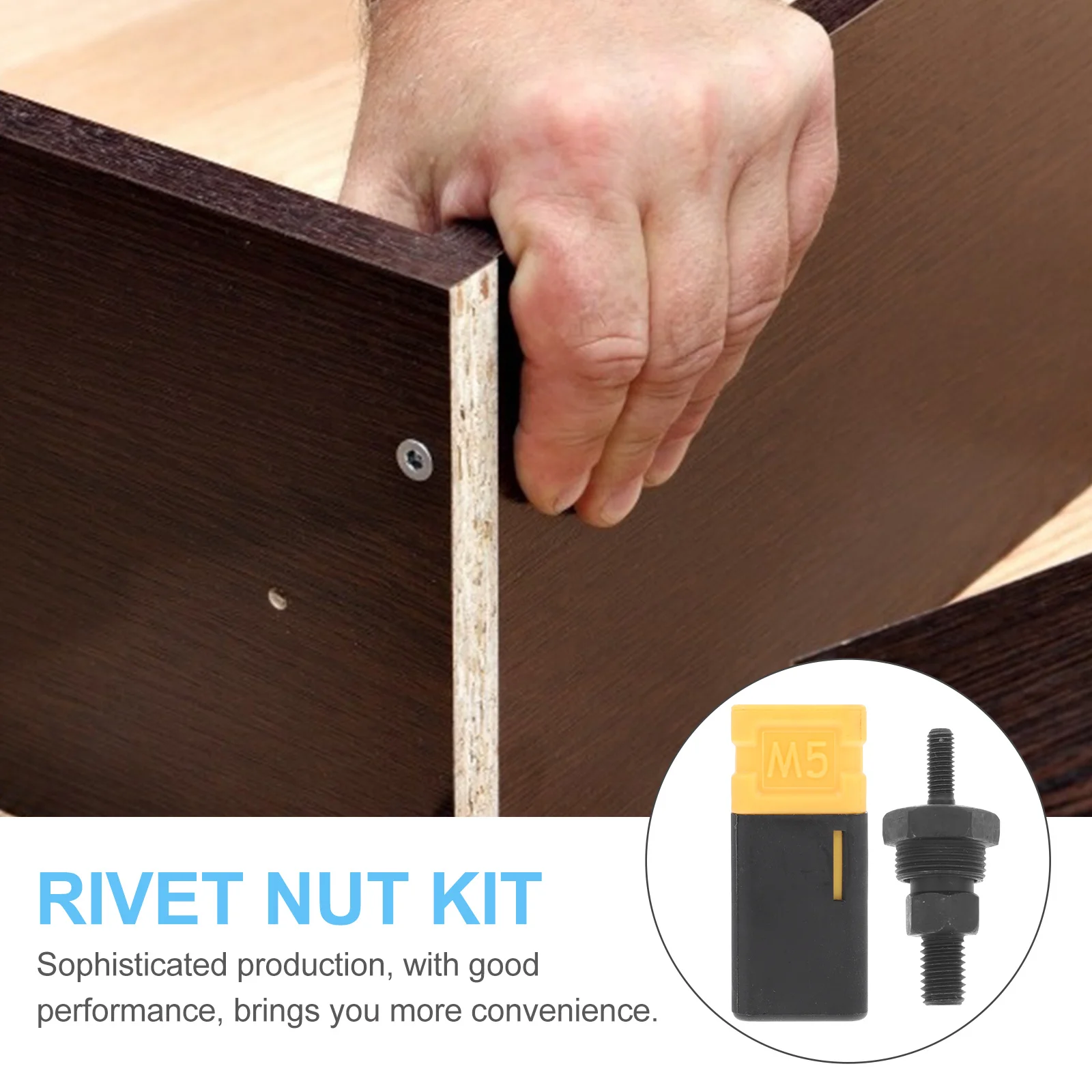 Rivet Nut Mandrel Nose Piece Steel Rivet Tip Spare Part for Auto Manufacturing Durable Replacement Riveter Tool