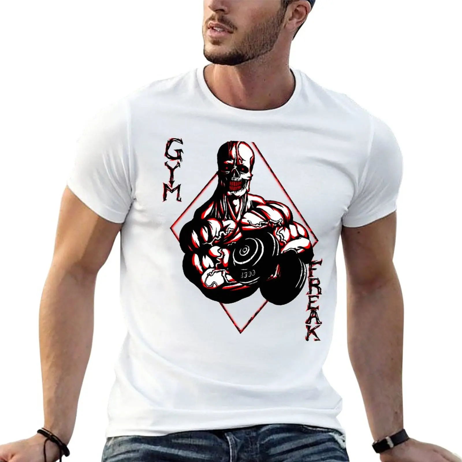 

Gym Freak T-Shirt shirts graphic tees summer tops customs oversized t shirts for men