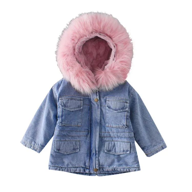 New Fashion Children Winter Jacket Girl Winter Coat Kids Warm Thick Fur Collar Hooded long down Coats For Teenage 4 6 8 10-14Y