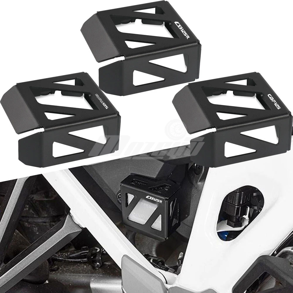 

For Honda CB125R GROM125 CBF125 CB CBF Grom 125 2021 2022 2023 2024 Motorcycle Aluminum Rear Brake Fluid Reservoir Guard Cover