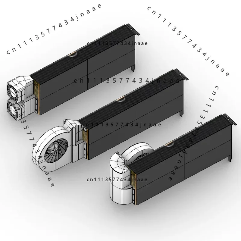 External High‑performance Turbine Active Cooler FOR AMD 9300X2 Compute Card, Mini 4‑pin Connector