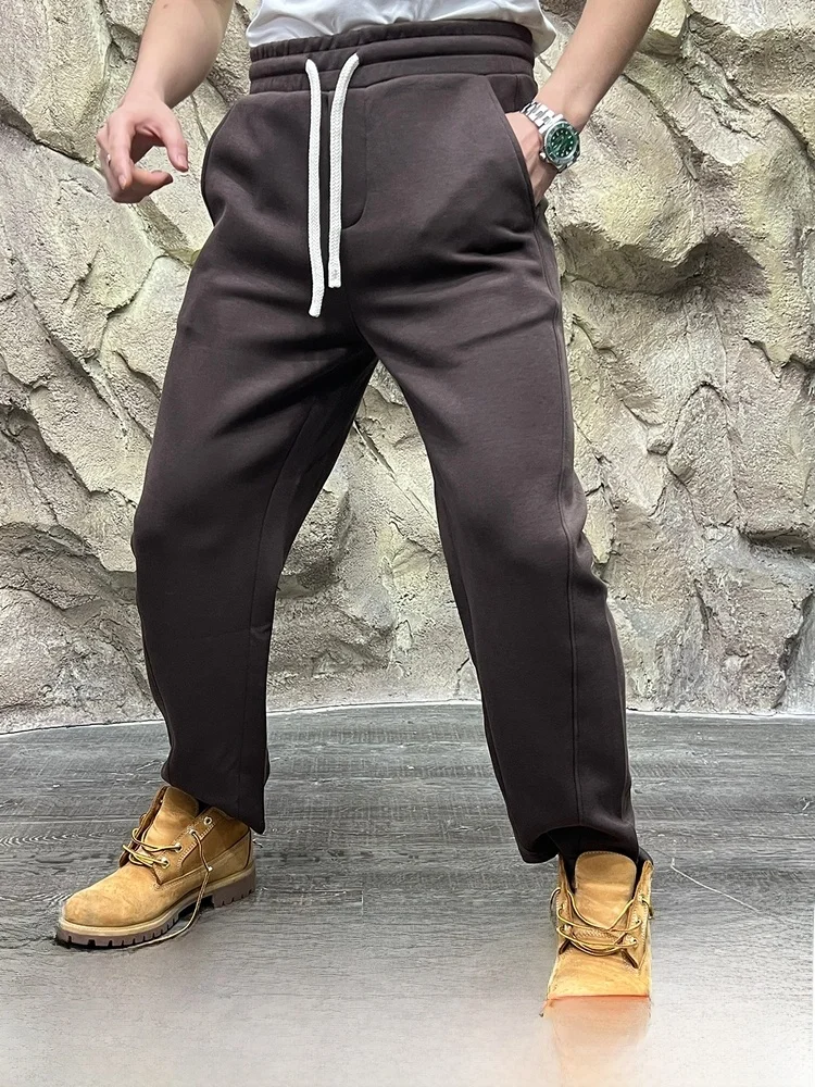 

Мужские повседневные спортивные штаны сэндвич-тканью Air Layer Moisture ng Outdoor Sle, прямые брюки со средней талией