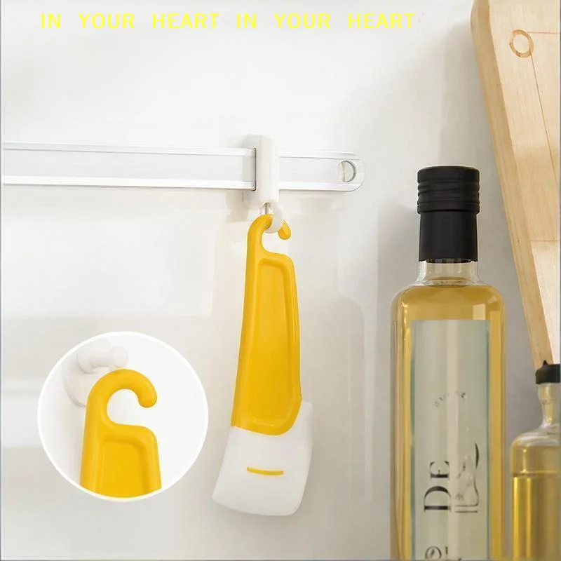 【X】2/4Pcs Food Grade Silicone Cleaning Scraper Non-Scratch Kitchen Pot Pan Dish Scraper Suitable for Dishwasher Safe