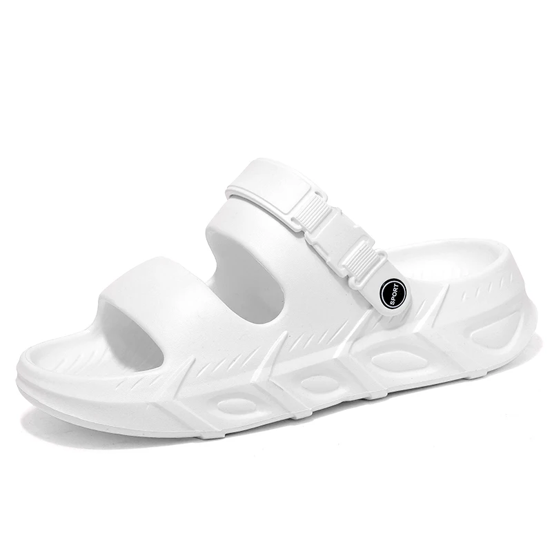 

Мужские тапочки, новые модные спортивные повседневные сандалии большого размера, удобная пляжная обувь, шлепанцы, мужские сабо, шлепанцы для пар