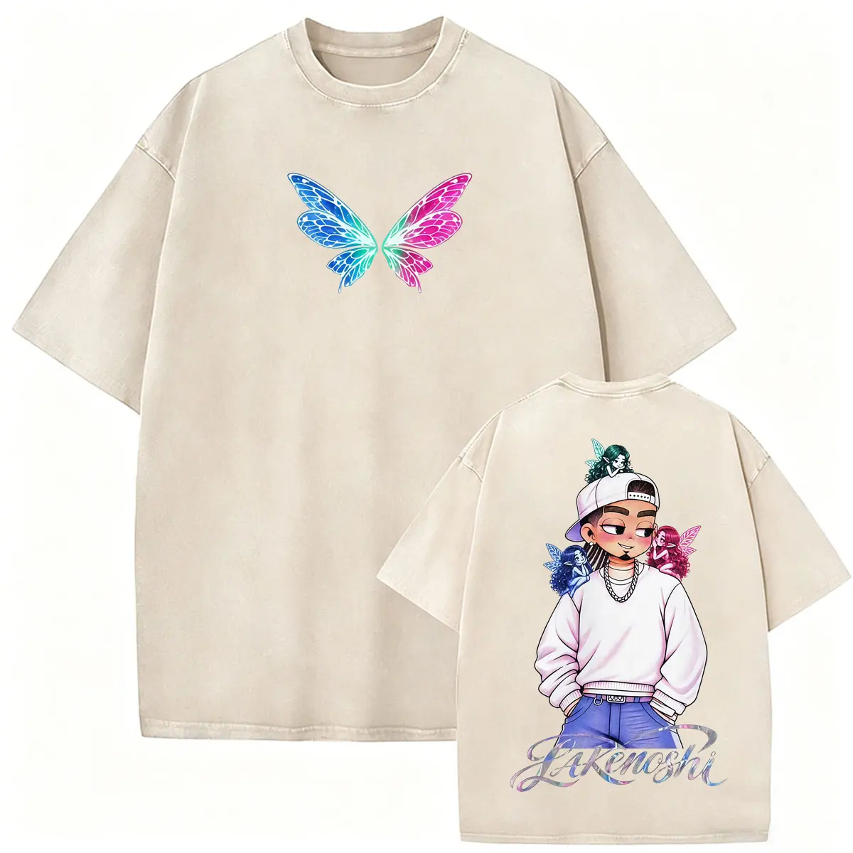 Vintage Washed Omar Courtz Por Si Manana No Estoy Tour T-Shirts Herren Damen Mode Ästhetisches T-Shirt Streetwear Oversized T-Shirt – Detail 21