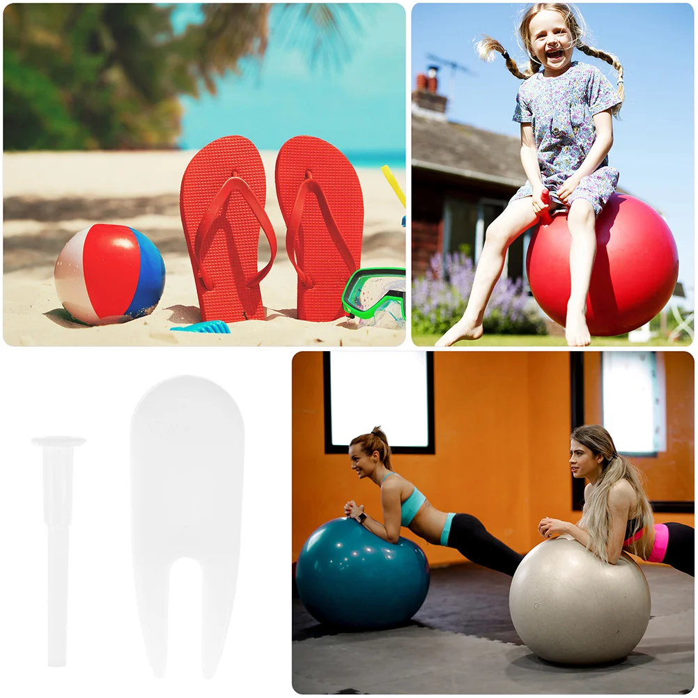 20 Sets Exercise Ball Plug Inflatable Balls Pin Air Stopper Yoga Kit for Fitness