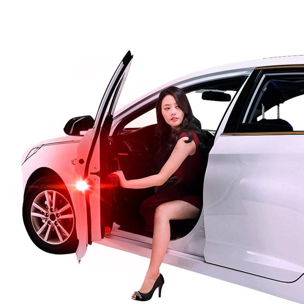 Magnetic Sensor Car Door Light: Automatic Wireless Warning Lamp, LED Emergency Strobe, Anti-Collision Signal for All Cars