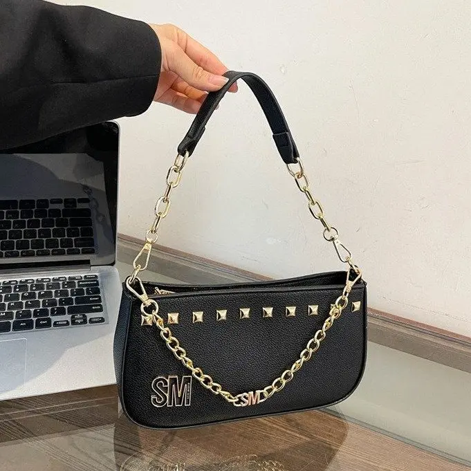 Luxury Designer Dupe Women's Handbag - High-End Style Tote with Removable Shoulder Strap & Logo Charm