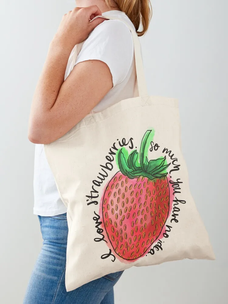 

I love strawberries. So much. You have no idea. Tote Bag Women's bags tote bag Candy bags tote bag university