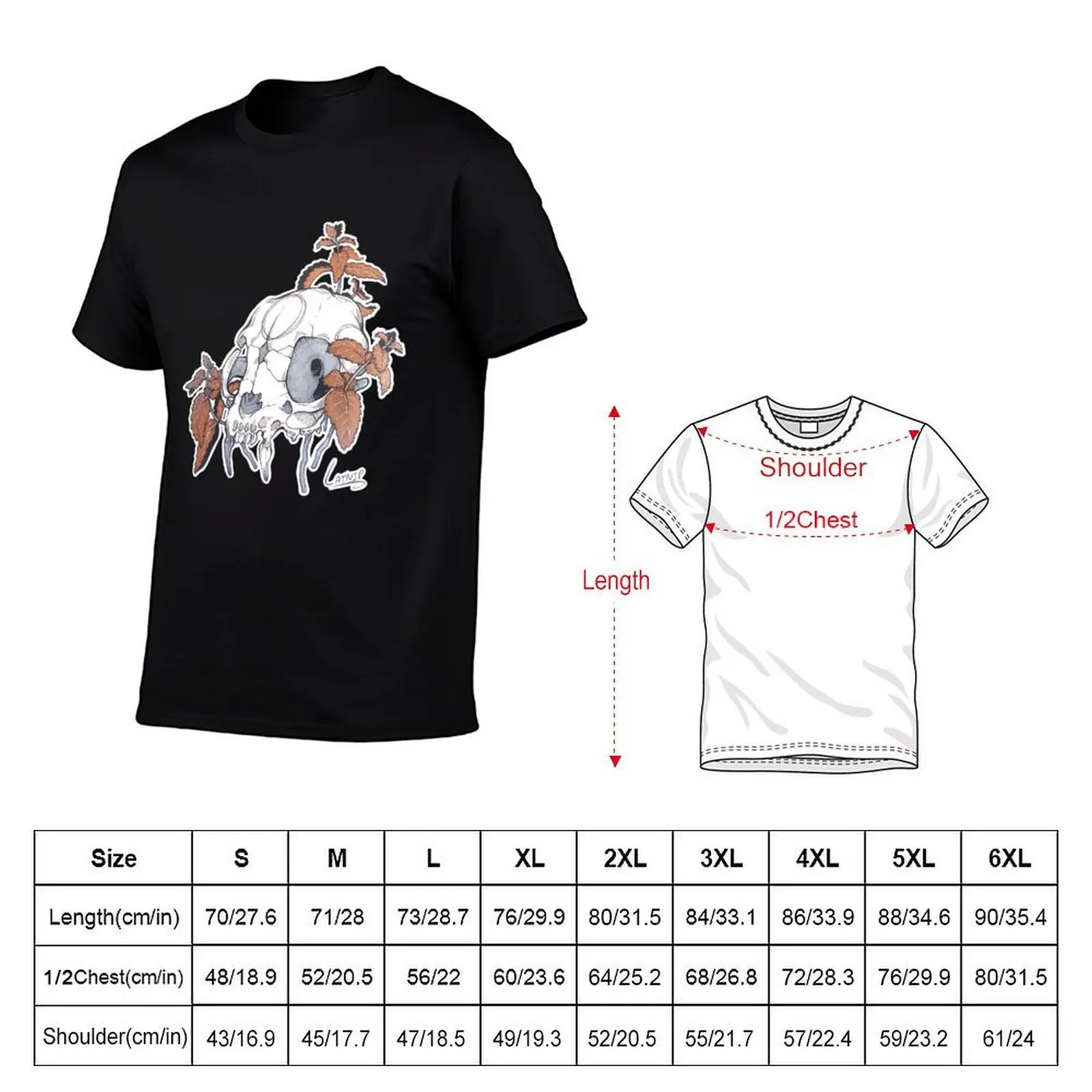 MorbidiTea - Catnip with Feline Skull T-Shirt blacks customs design your own oversized t shirts for men