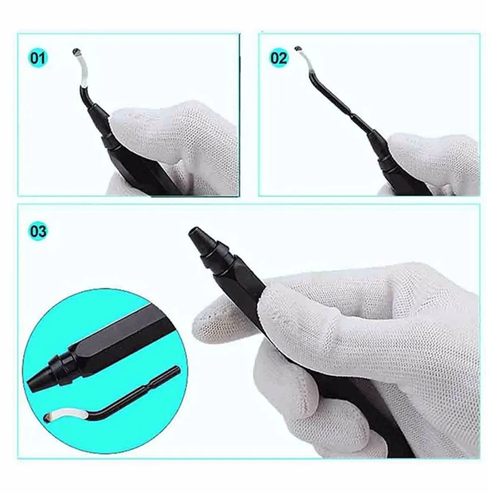 RB1000 أداة إزالة الأزيز المعدني بمقبض ، مزيل المقبض ، أداة القطع ، شفرة إزالة الأزيز الدوارة ، الألومنيوم والنحاس ، 10 ~