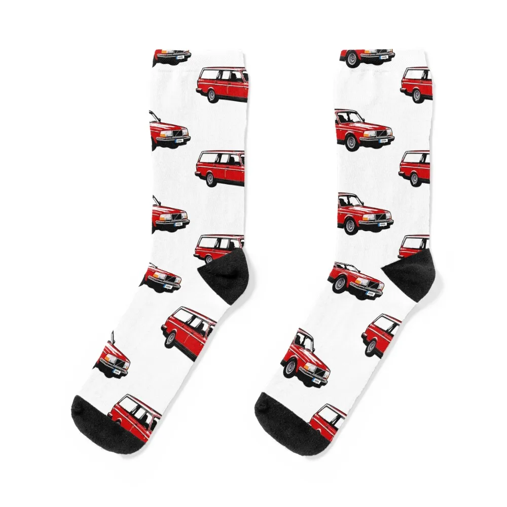 

Red 80s VSW Socks winter thermal football cartoon custom sports Men Socks Luxury Brand Women's