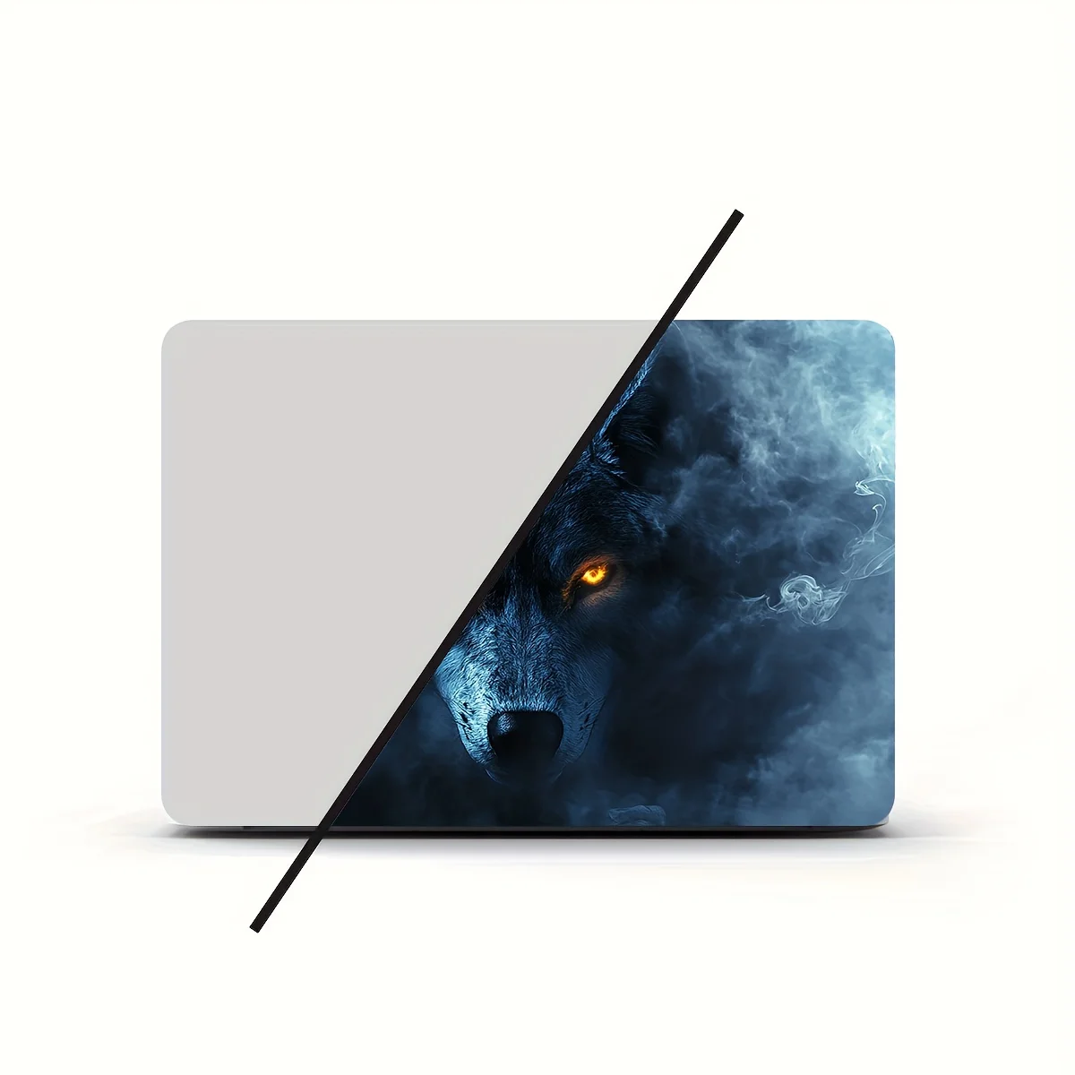 Vinyl Notebook Case Wolf Sticker, 2-Pack, Scratch Resistant DIY Art Case for Laptops - Easy to Paste