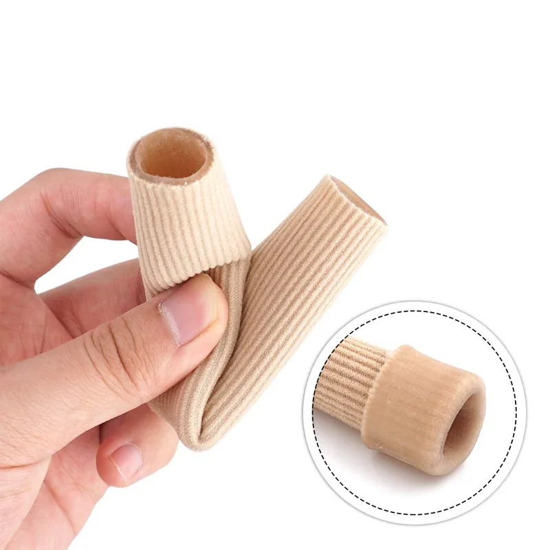 

1PCS Fabric Finger Toe Protector Separator Tubes Soft Massager Bandage Callus Spacers Corrector Foot Hand Care Tools Pain Relief