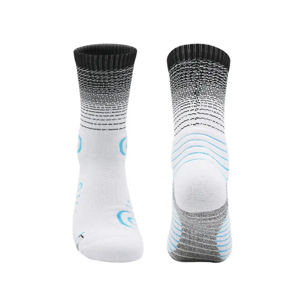 

1 Pair Sports Socks Men Mid Tube Socks Non-slip Polyester High Quality Outdoor Sports Sock Running Socks Basketball Socks