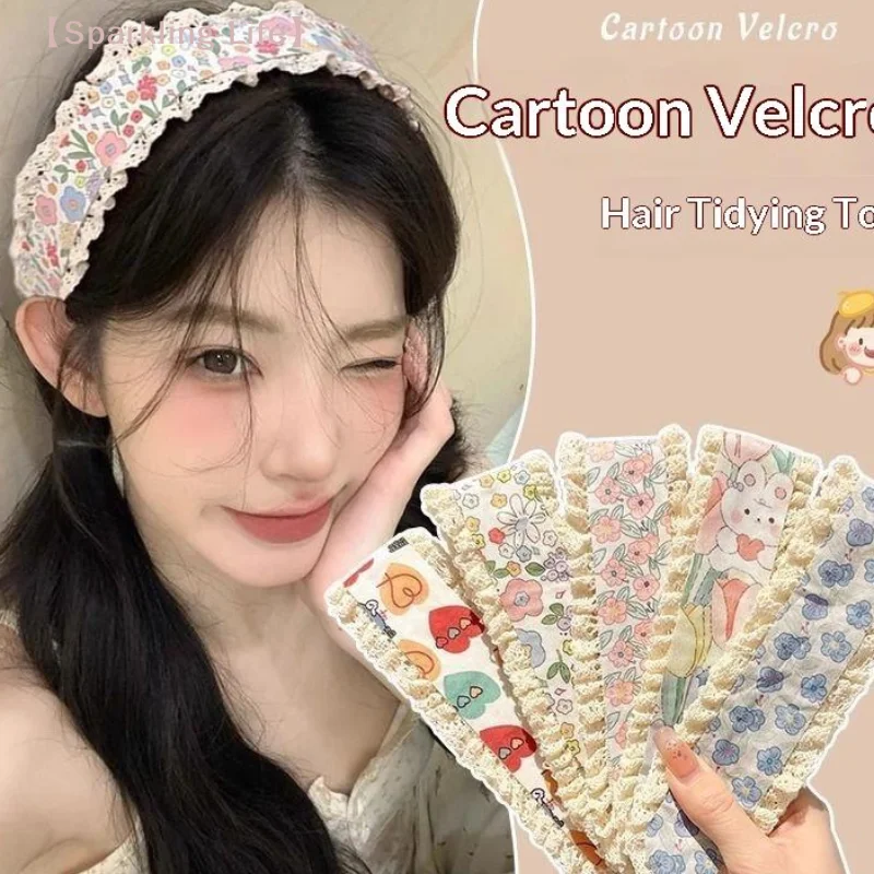 Sweet Floral Pattern Hair Fringe Sticker  Set Forehead Patch for Skincare Spa Home Makeup Routine