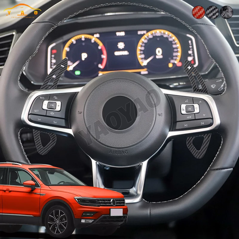

Shift Paddle For Volkswagen VW Golf 7 MK7 T-ROC R-LINE GTI Teramont X Carbon Fiber Car Steering Wheel DSG Shifter Extension
