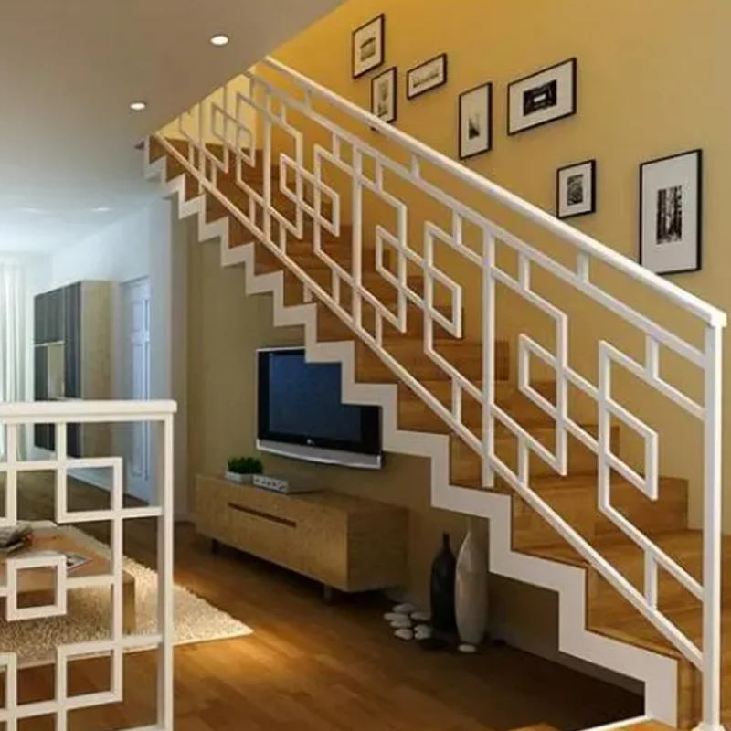 custom.Custom Modern Indoor Wrought Iron Stair Railings Simple Attic Guardrail and Balcony Home Corridors Indoor Fenci