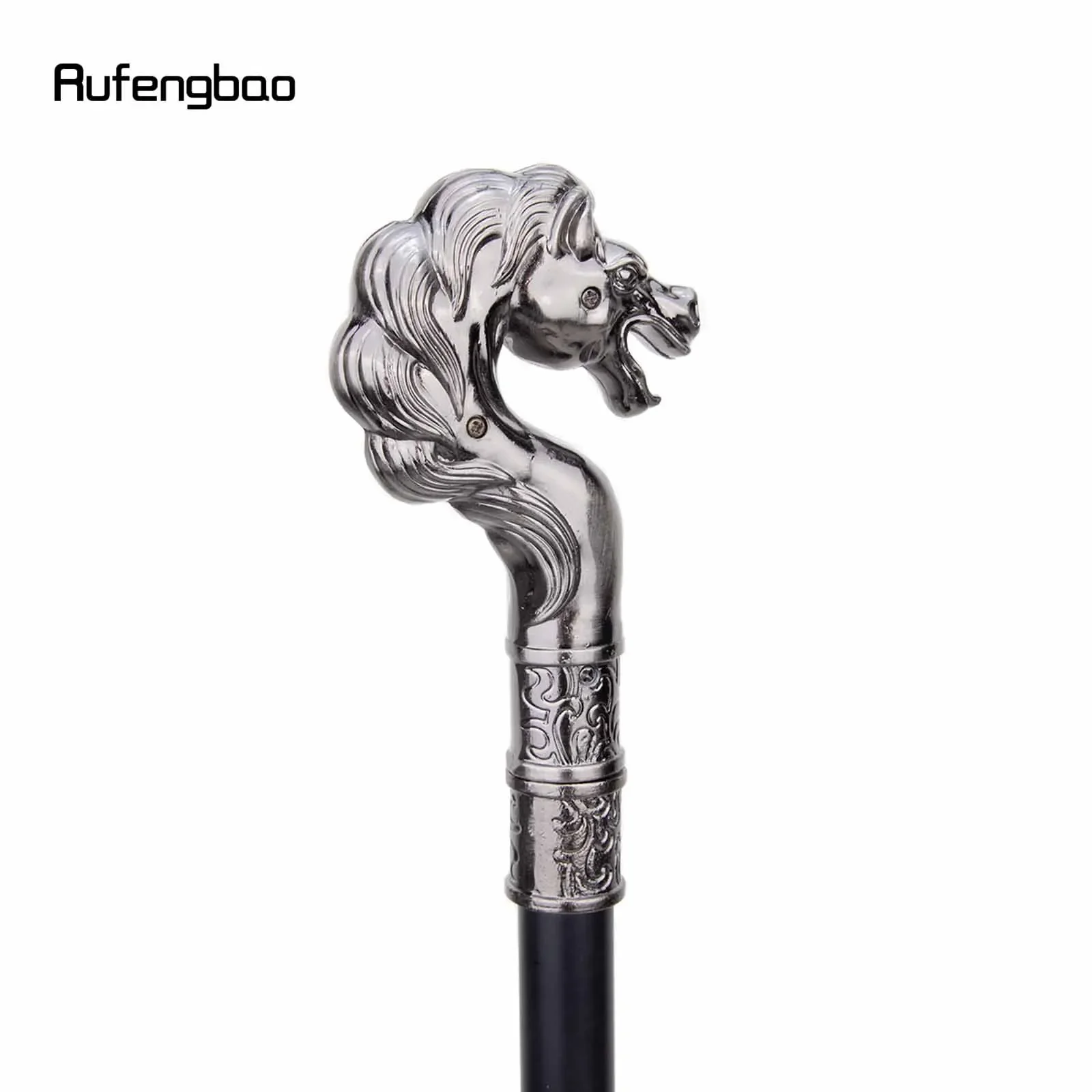 Sea Horse Hippocampi Single Joint Fashion Walking Stick Decorative Vampire Cospaly Party Walking Cane Halloween Crosier 93cm