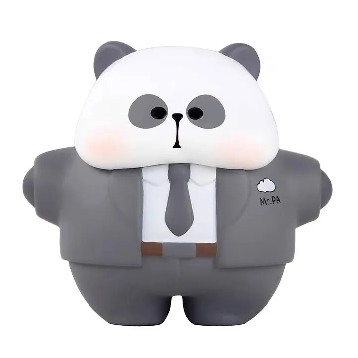 Grappige Panda Mr. Pa Actie Figuur Speelgoed Kamer Auto Versieren Geschenken Voor Kinderen Schattige 150% Pak Serie 12Cm Mr.Pa Panda Pop Speelgoed