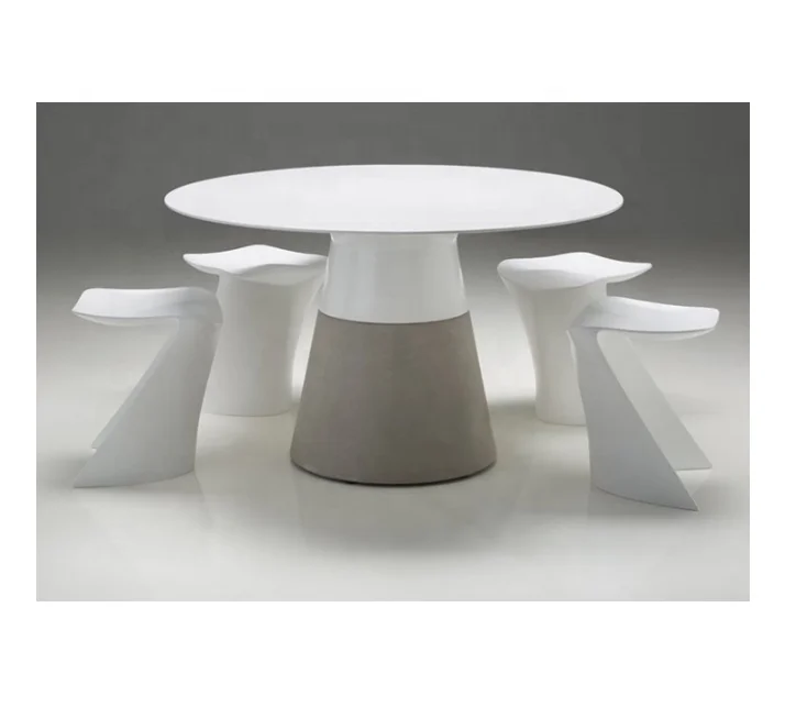 Mesa De Café De Mármore Brilhante, Superfície Sólida, Design Branco, Atacado