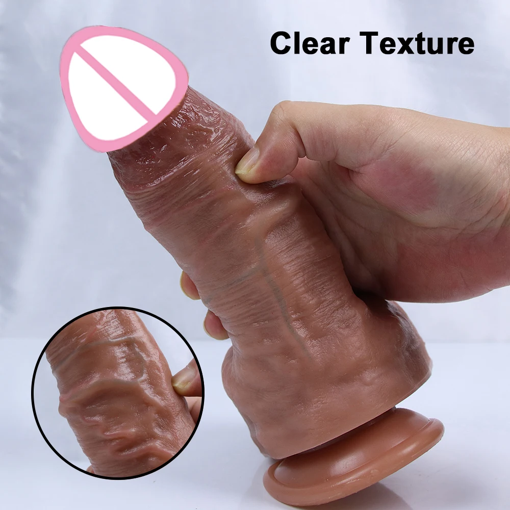 Real Man Penis Huge Dildo Soft Silicone Adult Dick Strapon Suction Cup Anal Sex Toys For Women G-spot Masturbation Big Cock