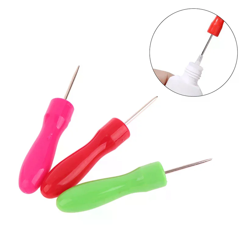 Tool 3Pcs Lash Glue Bottle Blocking Needle Replacement Eyelash Extension Mouth Head Special Plug Caps Opener Makeup