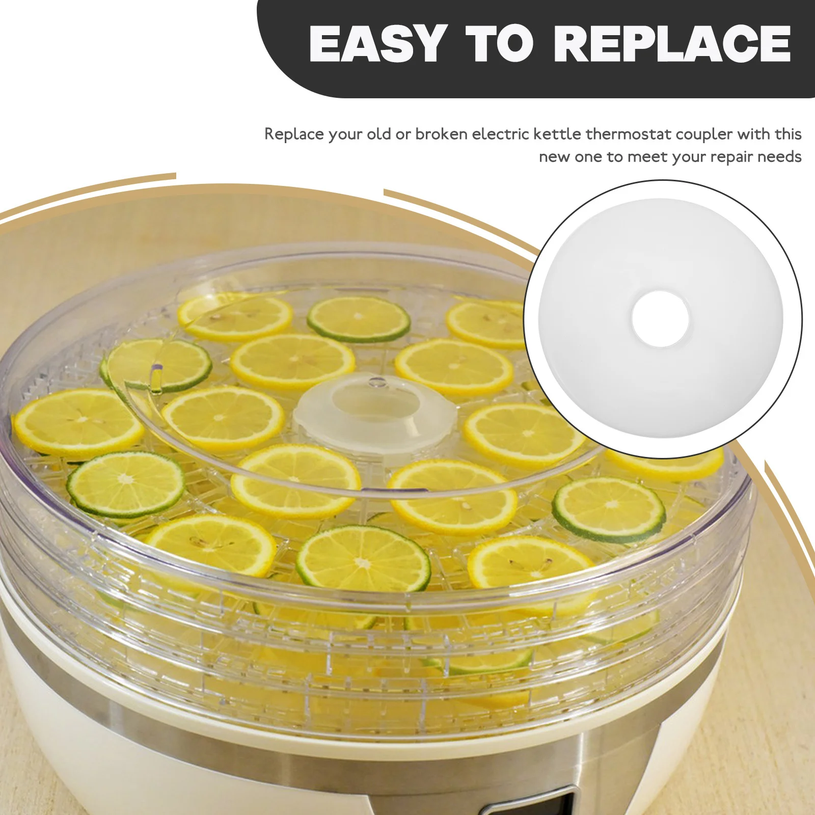 

Plastic Round Dehydrator Sheets Large Non-Stick Fruit Dryer Pads Suitable for Meat Vegetable Dryers Drier Tray