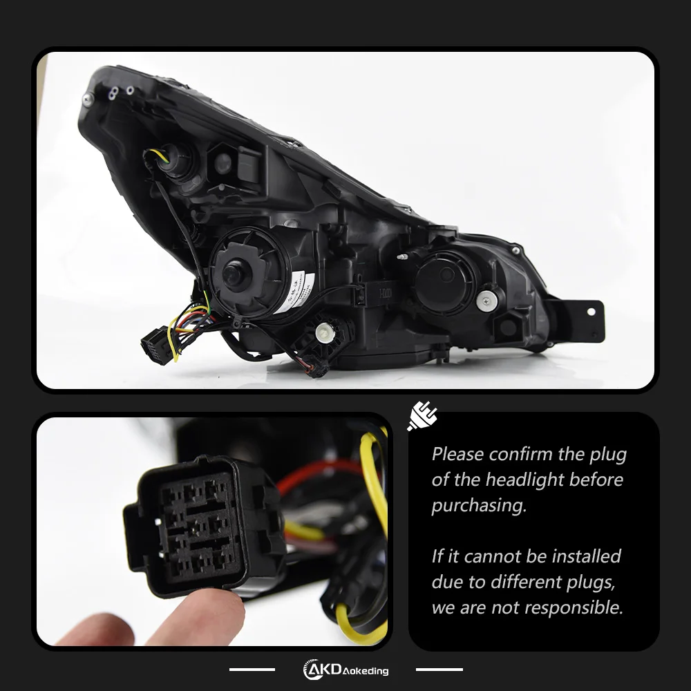 Car Lights For Outback 2010-2015 Legacy LED Auto Headlight Assembly Upgrade Projector Lens Dynamic Signal Lamp Tool Accessories