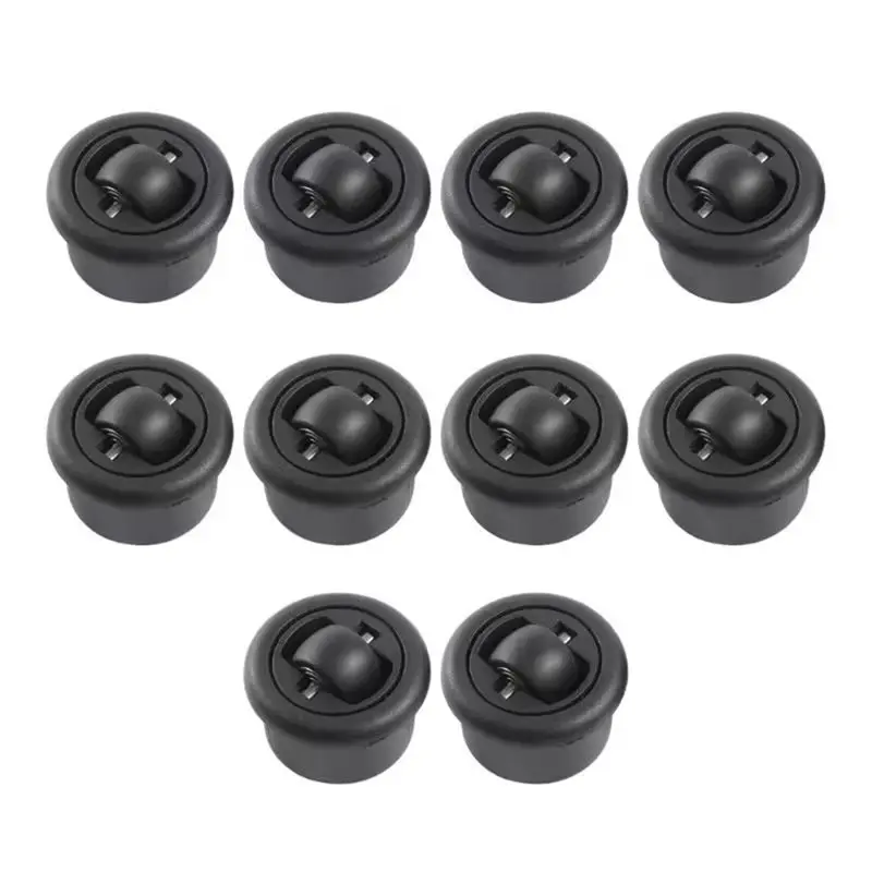 

ABGG-Universal Wheel 360° Free Rotation 10Pcs Slotted Push-Pull Silent Directional Table Furniture Bottom